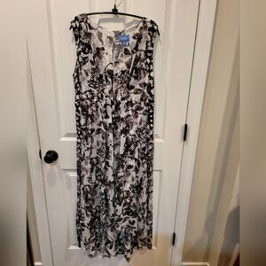 Simply Vera Wang, size XL Sleeveless black & white A Line Dress